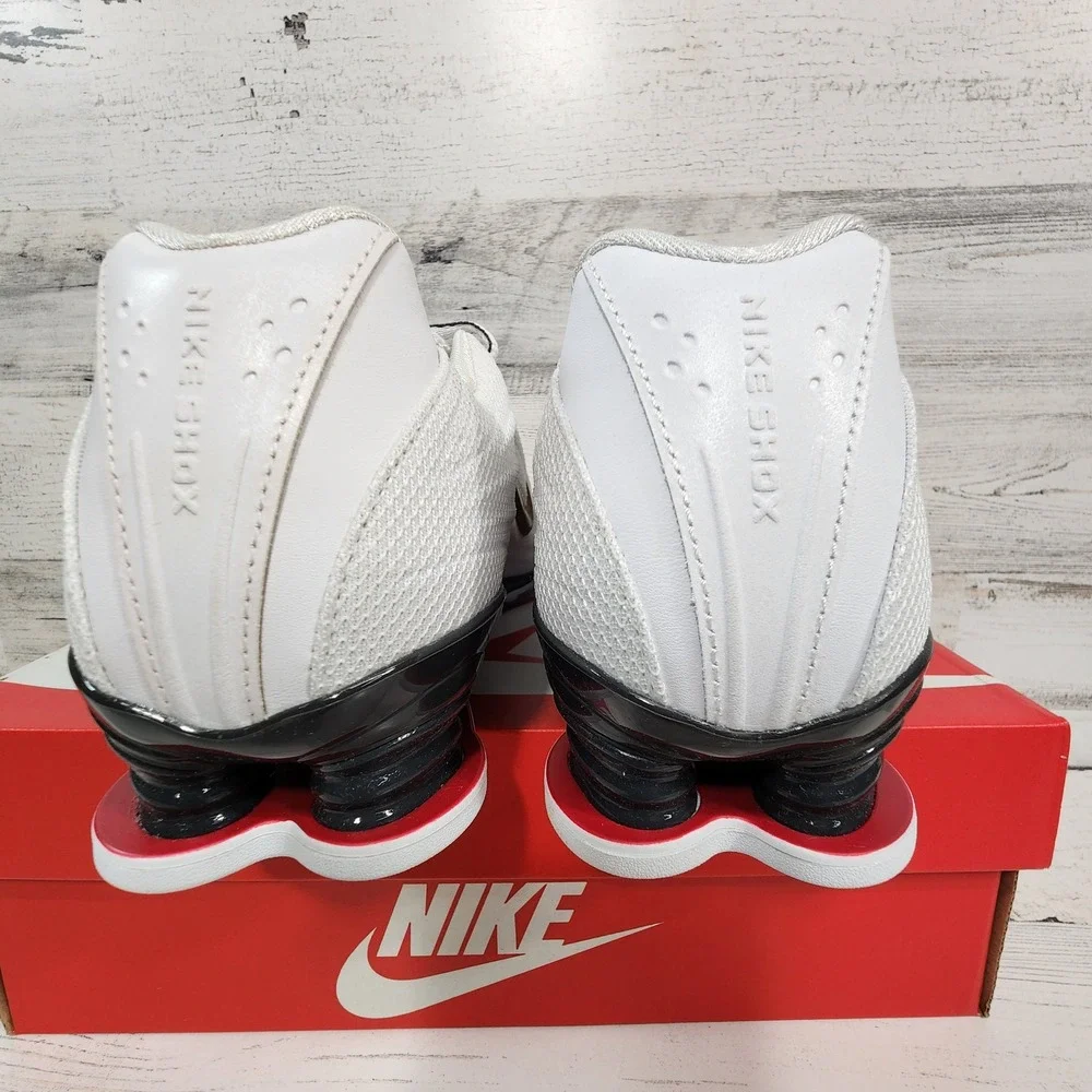 Nike Shox Z Shoes Mens 9 White Gold Running Sneakers HQ7540-100 NWB